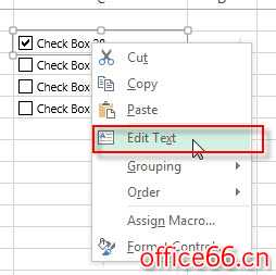 Excel 中如何一次插入多个复选框